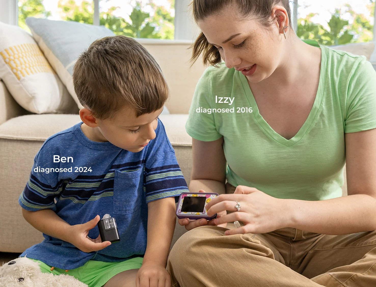 Ben (diagnosed 2024) and Izzy (diagnosed 2016)