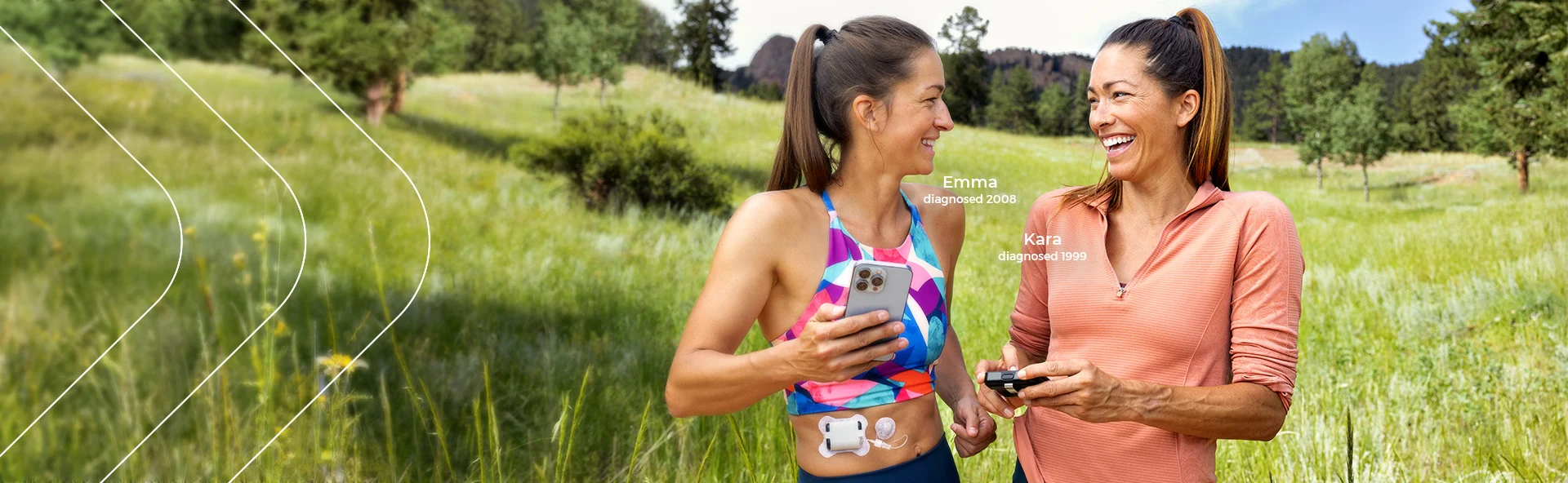 Emma (diagnosed 2008) and Kara (diagnosed 1999)