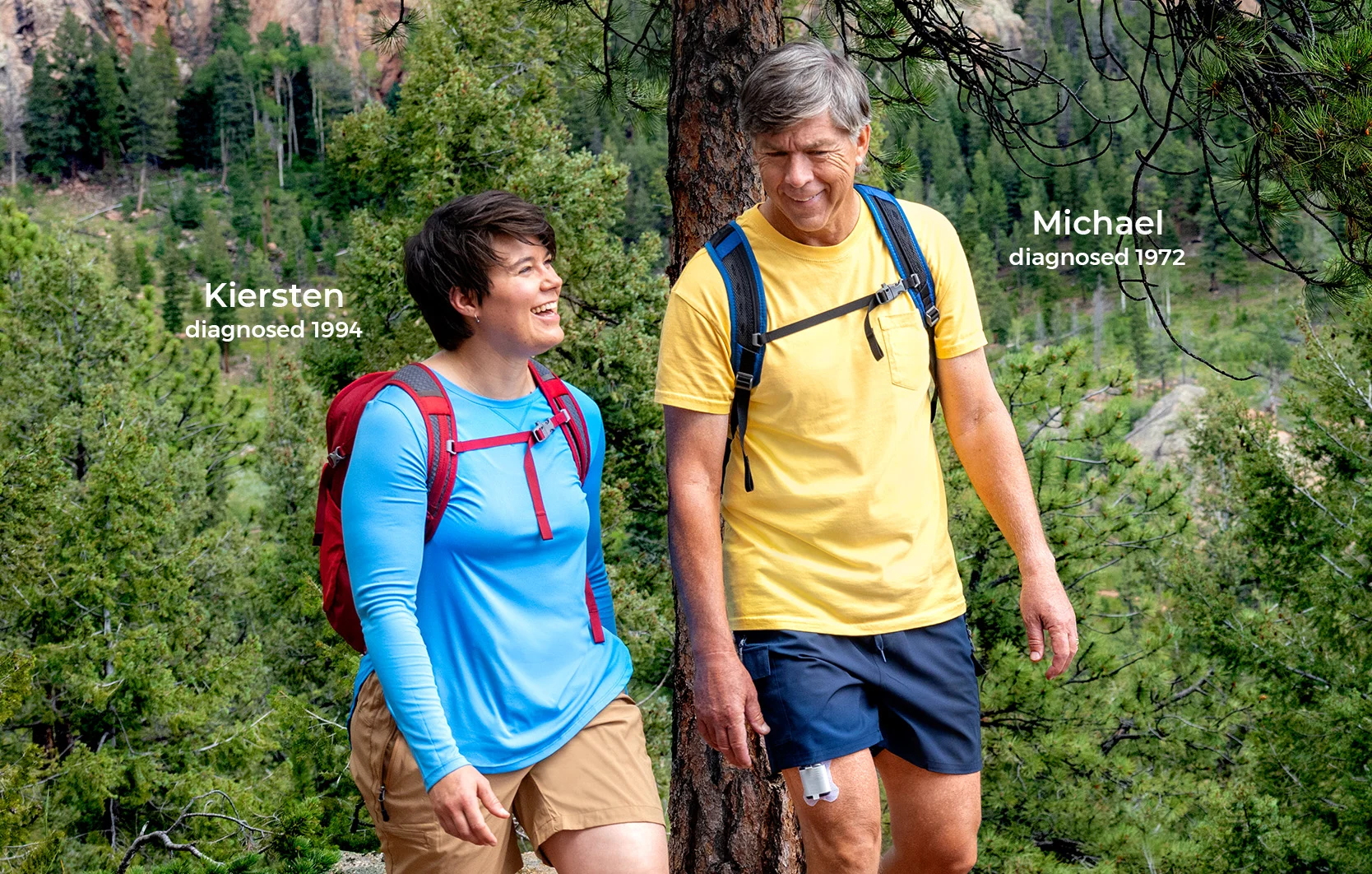 Kiersten (diagnosed 1994) and Michael (diagnosed 1972)