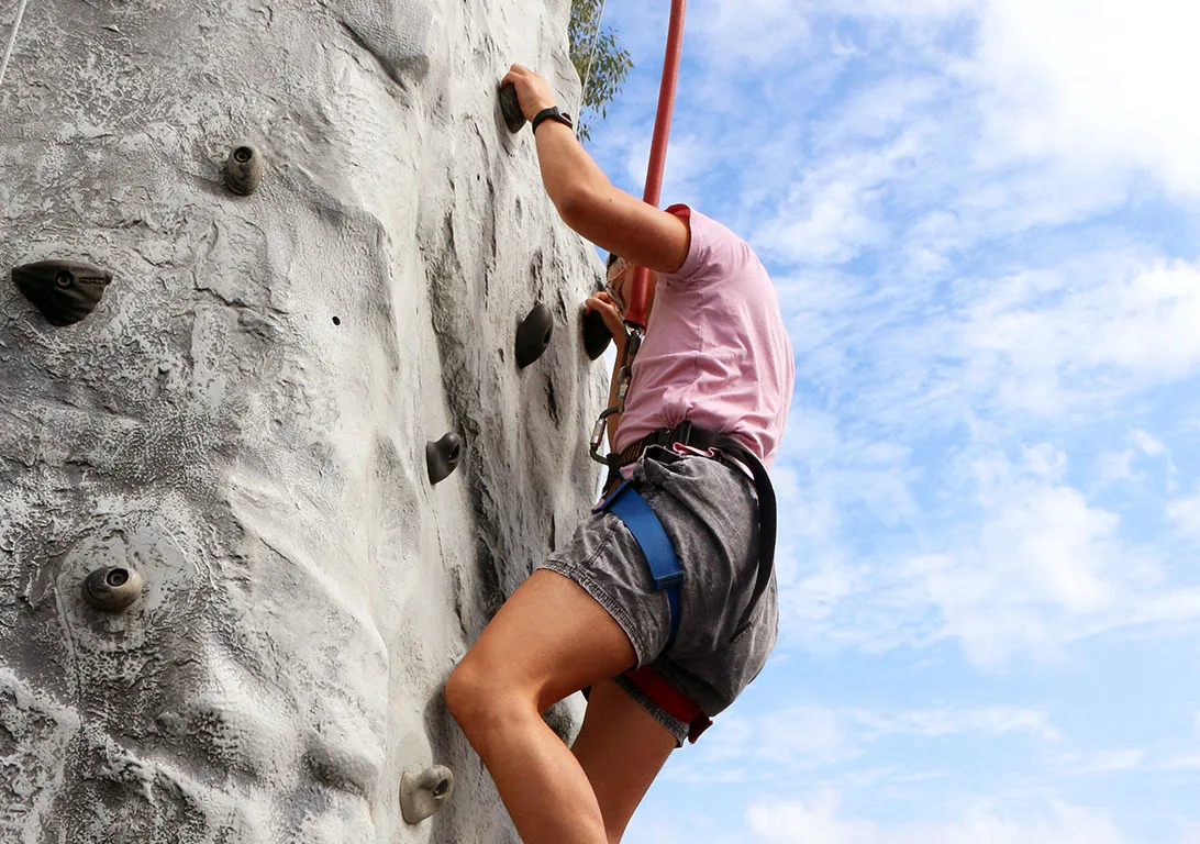 Health Fair Rock Climbing