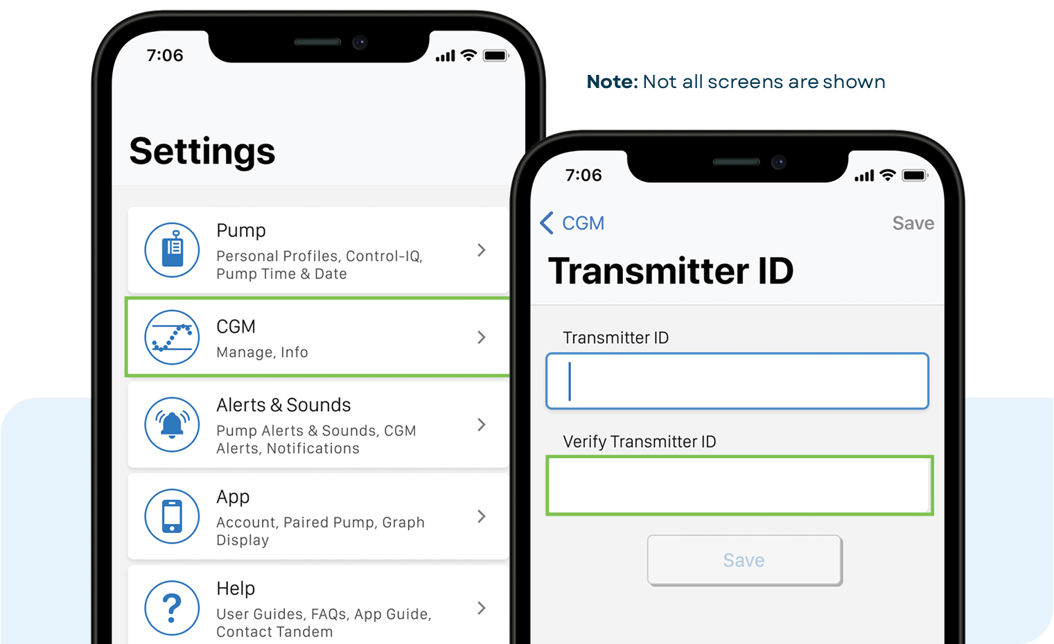Start Dexcom G6 pairing on mobile app