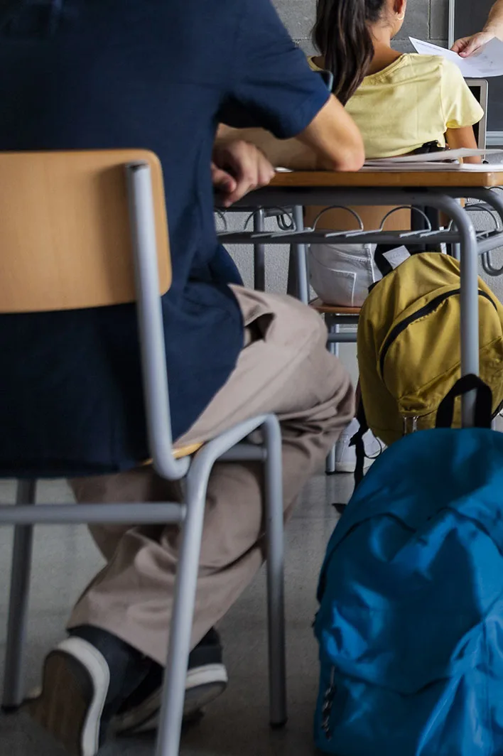 Students in a classroom