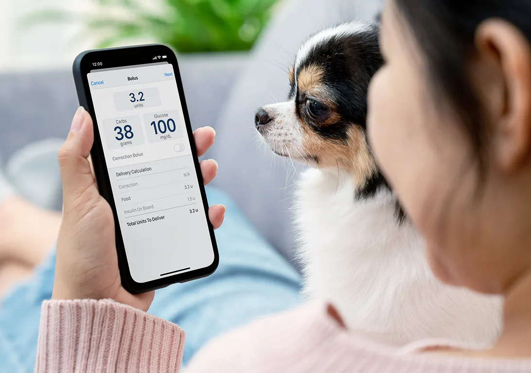 Mobile Bolus App Screen