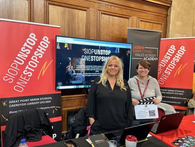 Zoe and Carol Jones at Bangor University Careers Fair