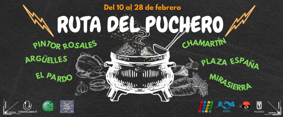 La Ruta del Puchero aliviará el frío madrileño entre el 10 y el 28 de febrero  Treinta y dos restaurantes han elaborado para la ocasión un menú especial