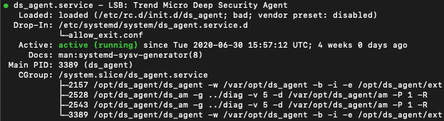 Verifying Agent Health for Trend Micro Deep Security | CMS Hybrid Cloud