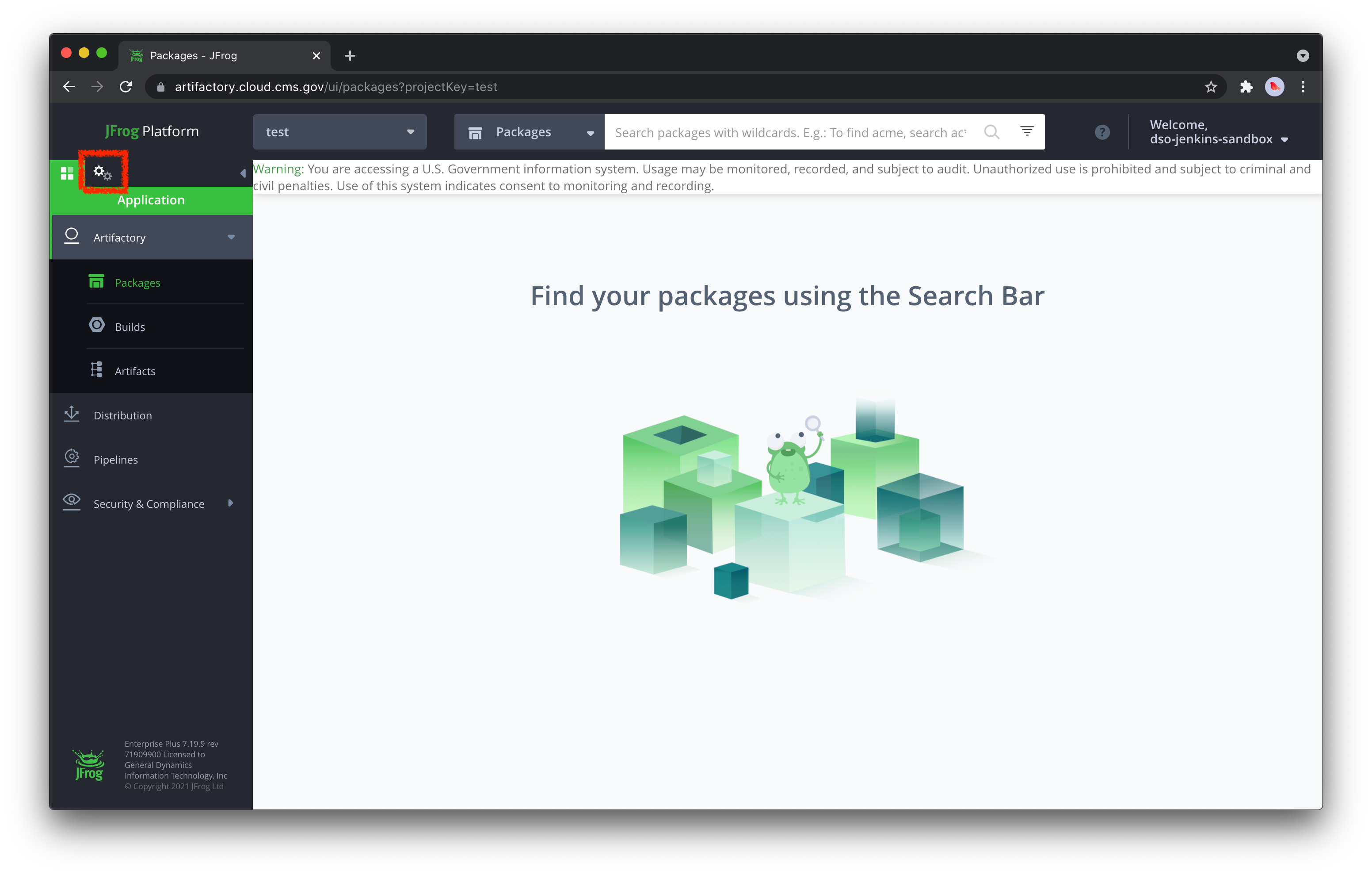 Getting started with JFrog Platform | CMS Hybrid Cloud