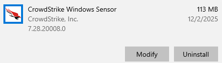 Updating CrowdStrike Falcon Sensor Version | CMS Hybrid Cloud