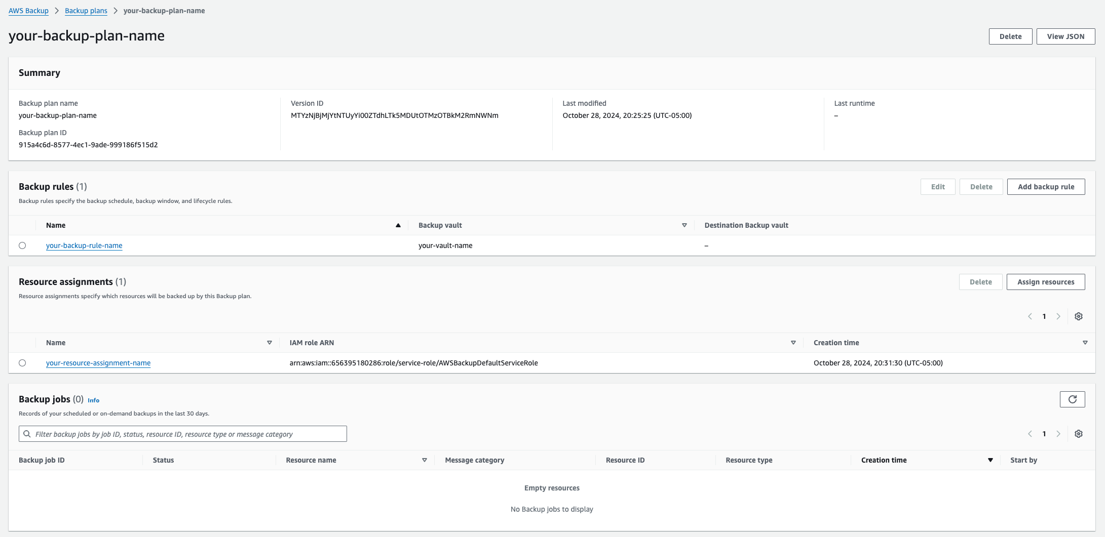 Creating Custom AWS Backup Plans | CMS Hybrid Cloud