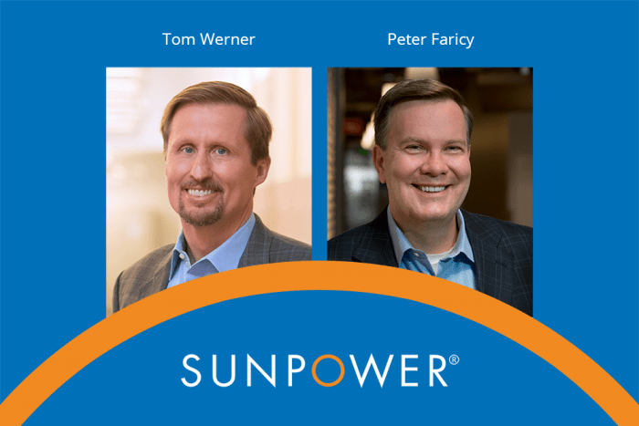SunPower CEO Tom Werner Hands Reins to Peter Faricy