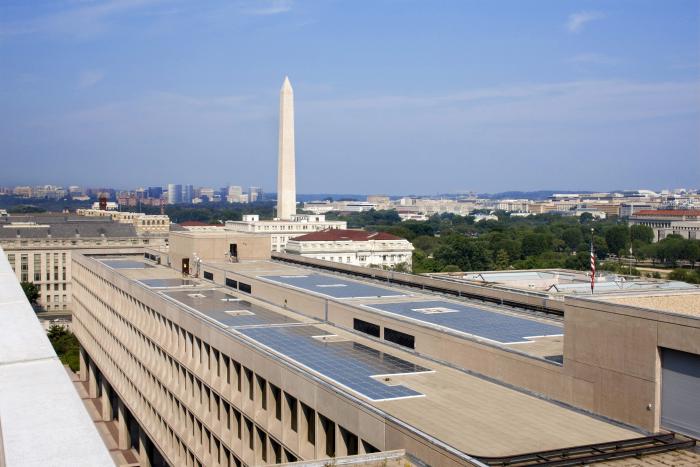 SunPower solar can be found on buildings right in the heart of the nation's capitol, including on the Department of Energy.
