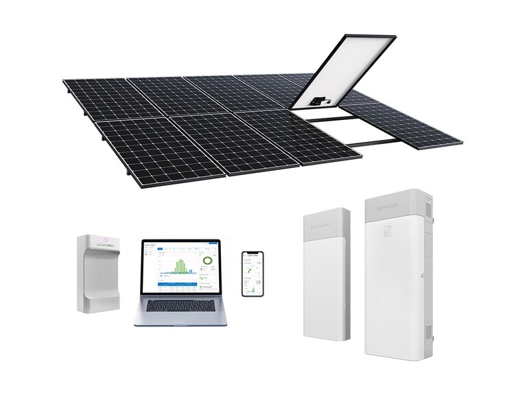 The SunPower Equinox Storage system combines a home solar solution with a storage battery and monitoring app that helps you manage your energy usage to save more money and to be prepared should an outage occur.