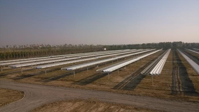 Solar plant in Inner Mongolia, China
