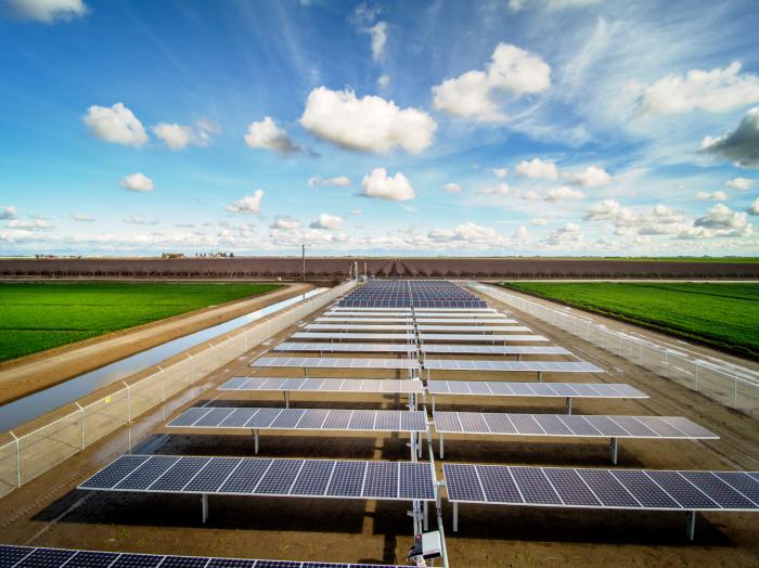 A SunPower agricultural solar system in California.