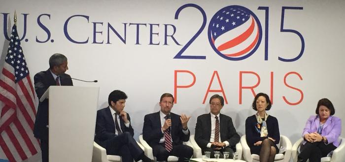 SunPower CEO Tom Werner at the United Nations climate talks in Paris, December, 2015