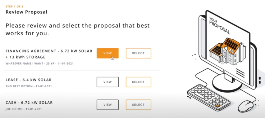 Solar Proposal Screenshot