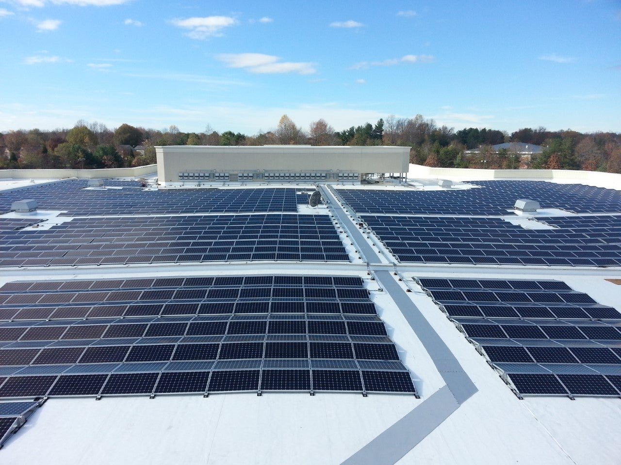 A SunPower rooftop solar system at the Macy's, Inc. store in Bowie, M.D.