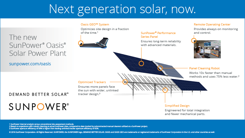 SunPower Oasis power plant at-a-glance.