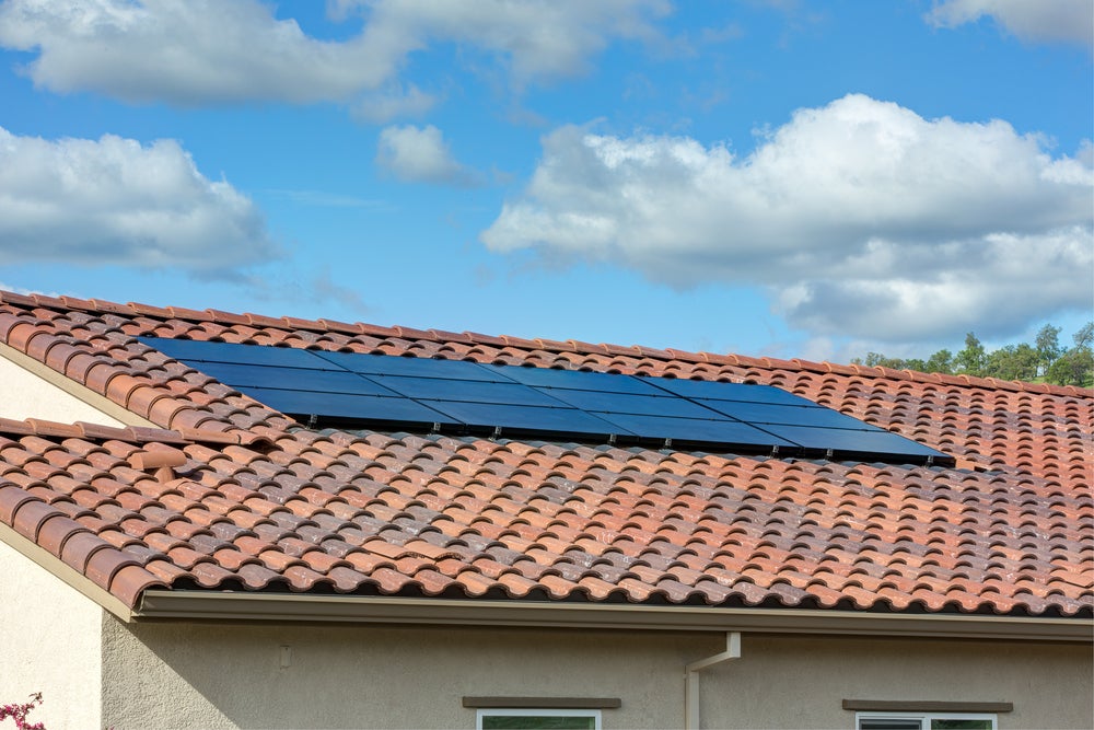 Inset Tile Roof Solar Installation