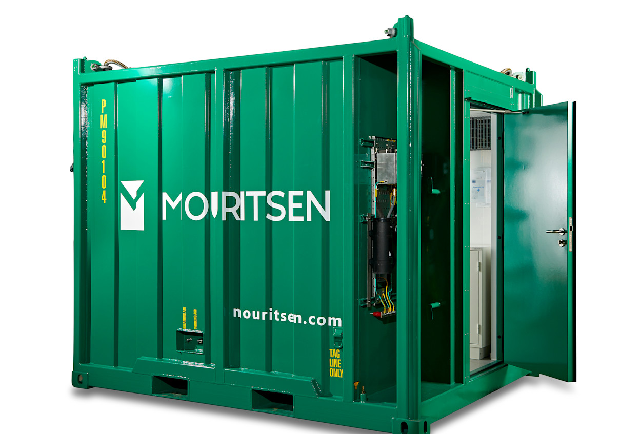 Paint mixing and storage container - side