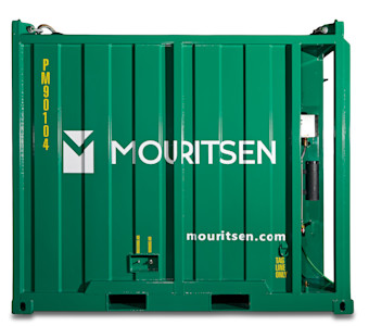 Paint mixing and storage container - front