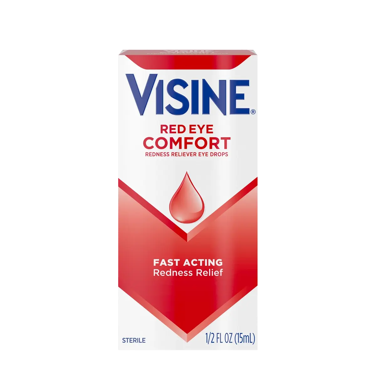 Visine Red Eye Comfort eye drops front of pack