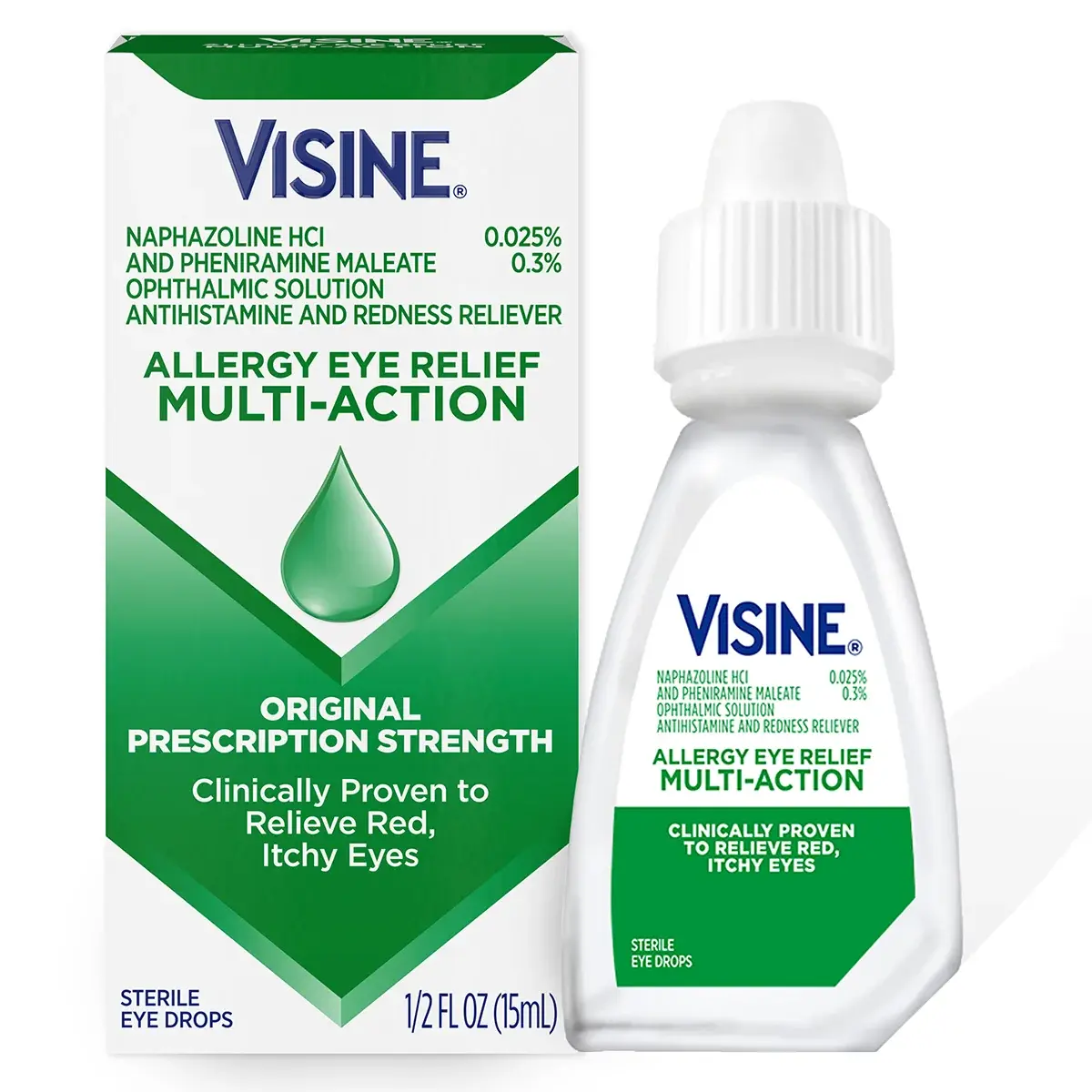 VISINE® Allergy Eye Relief Multi-Action Antihistamine & Redness Reliever Eye Drops bottle front