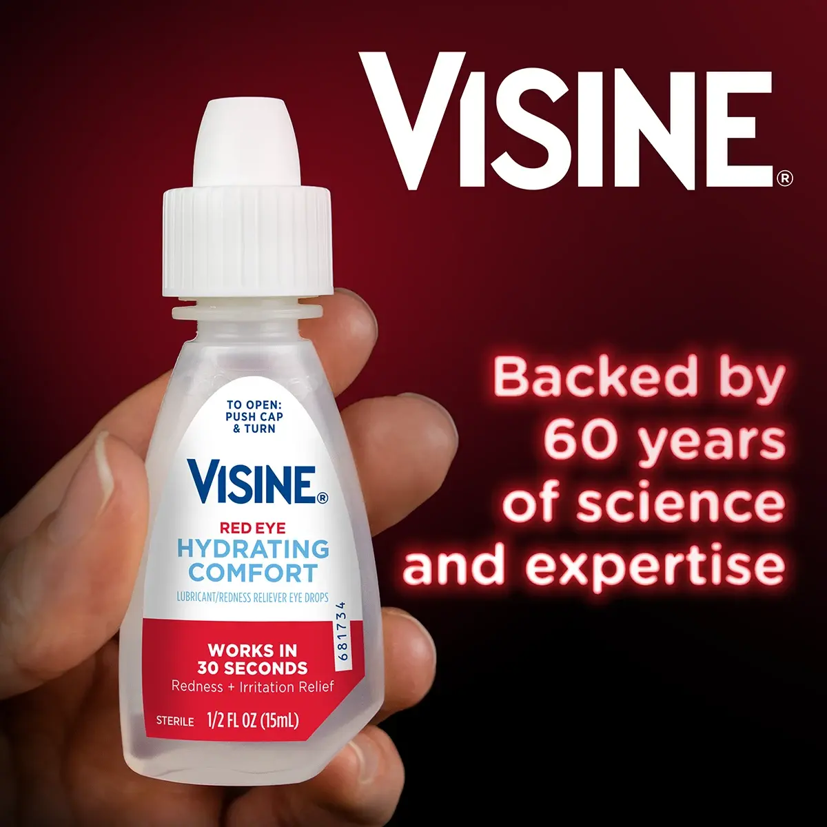 Visine is backed by 60 years of science and expertise
