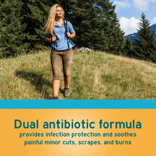 Features dual antibiotic formula