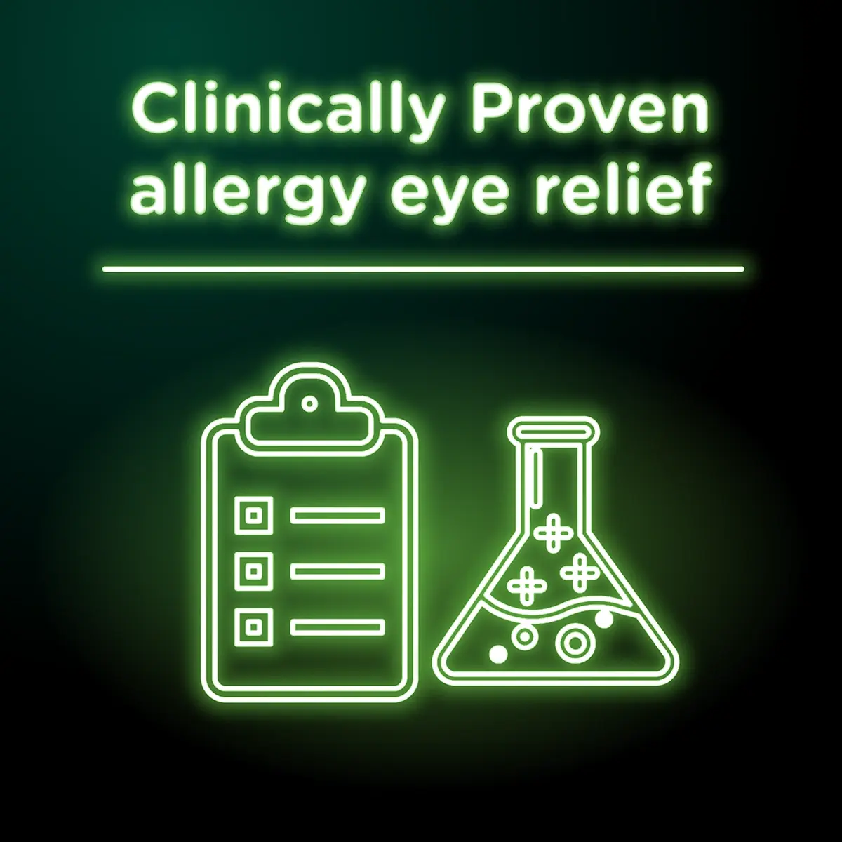 Visine is a clinically proven allergy eye relief