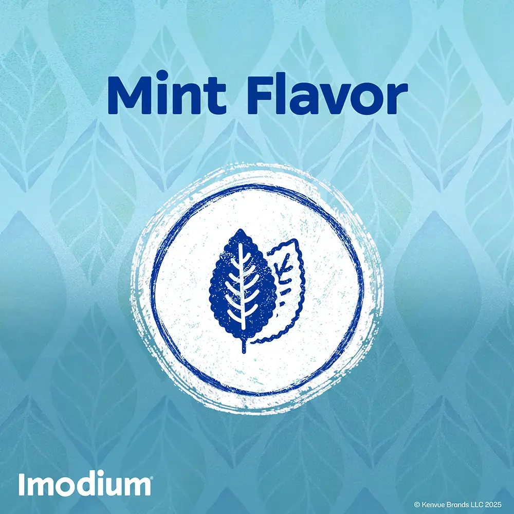 IMODIUM® Anti-Diarrheal oral solution for children ages 6 Mint Flavor