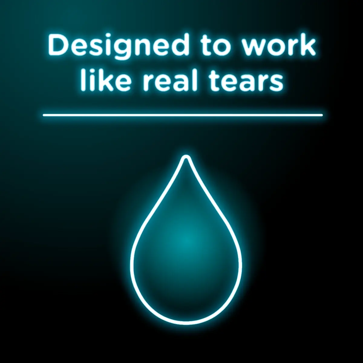 Visine is designed to work like real tears