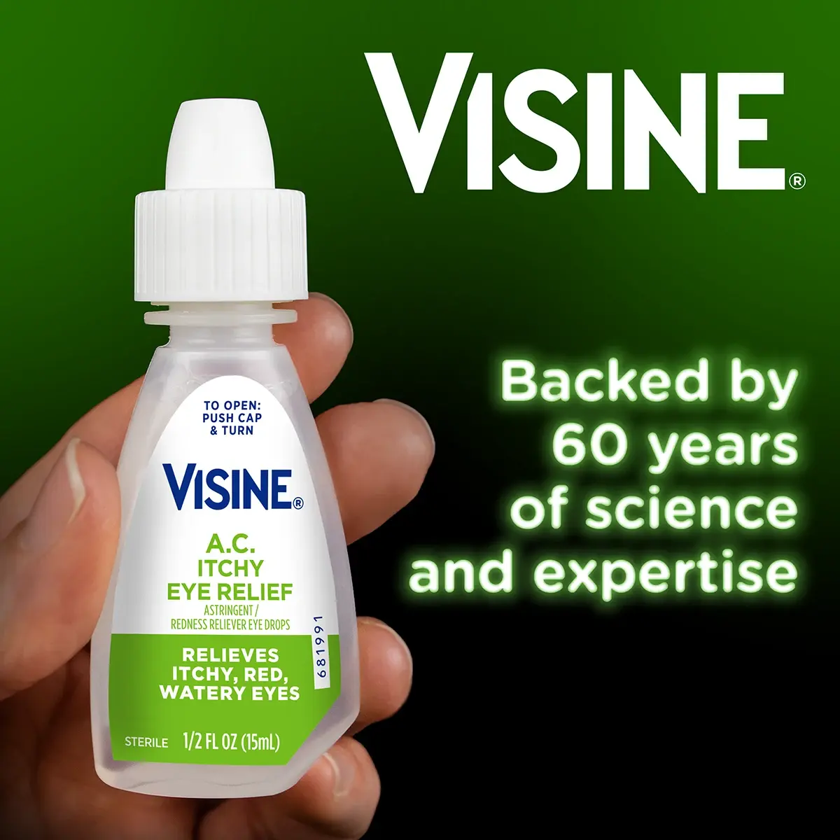 Visine is backed by 60 years of science and expertise!