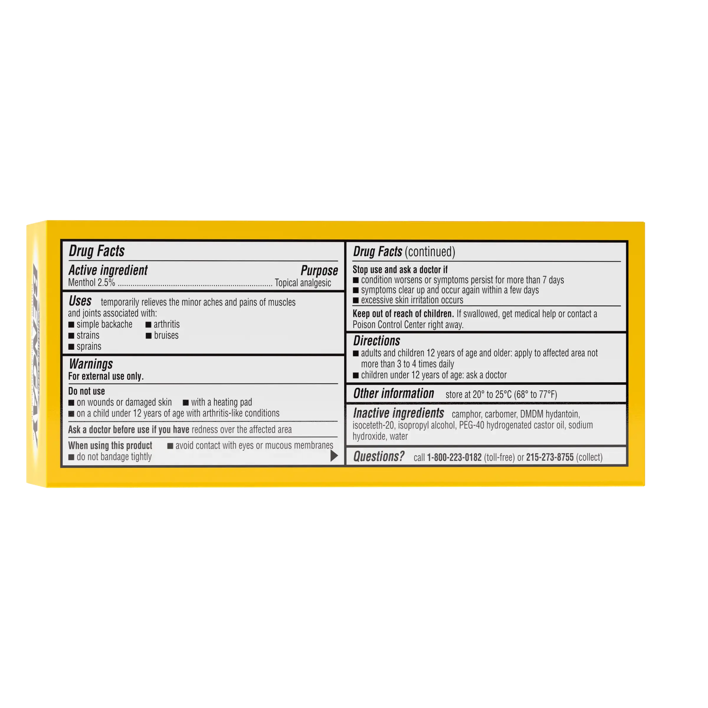 Vanishing Scent Topical Pain Relieving Gel