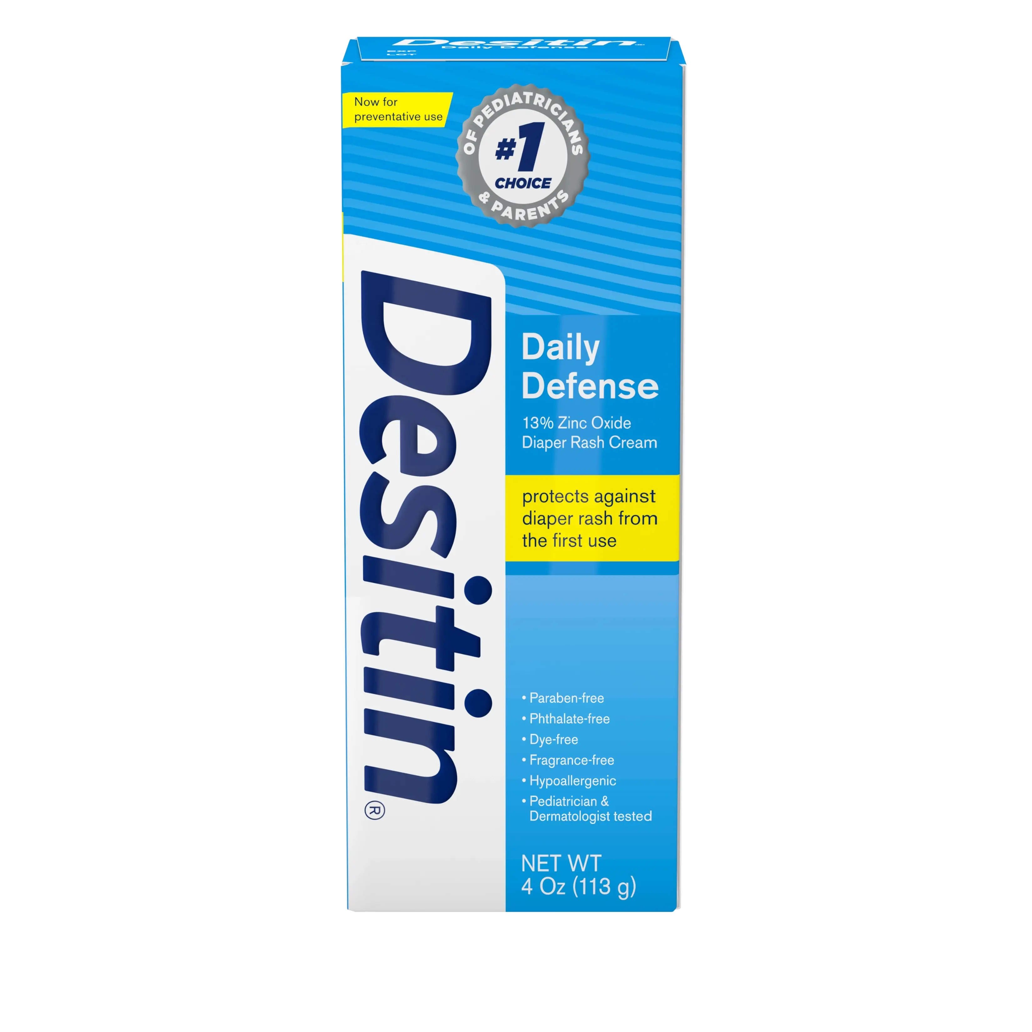 Front Pack Shot of DESITIN® Daily Defense Cream 4.8oz