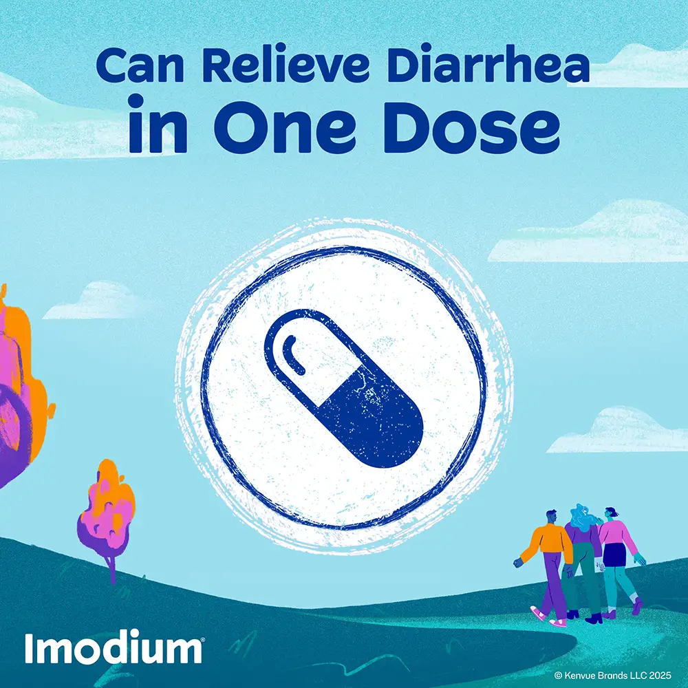 IMODIUM® Can Relieve Diarrhea in One Dose