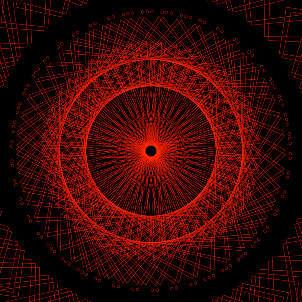 generative art piece that looks like a portal