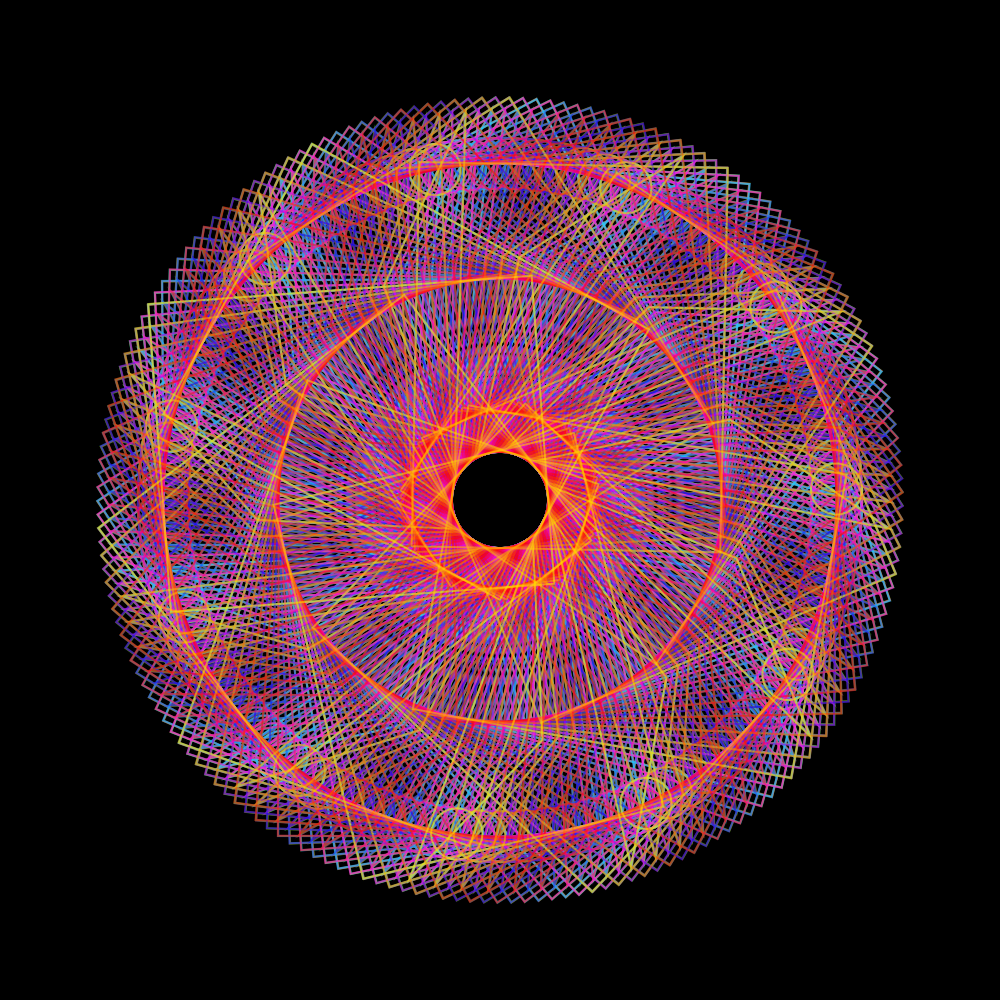 generative art piece that looks like a portal