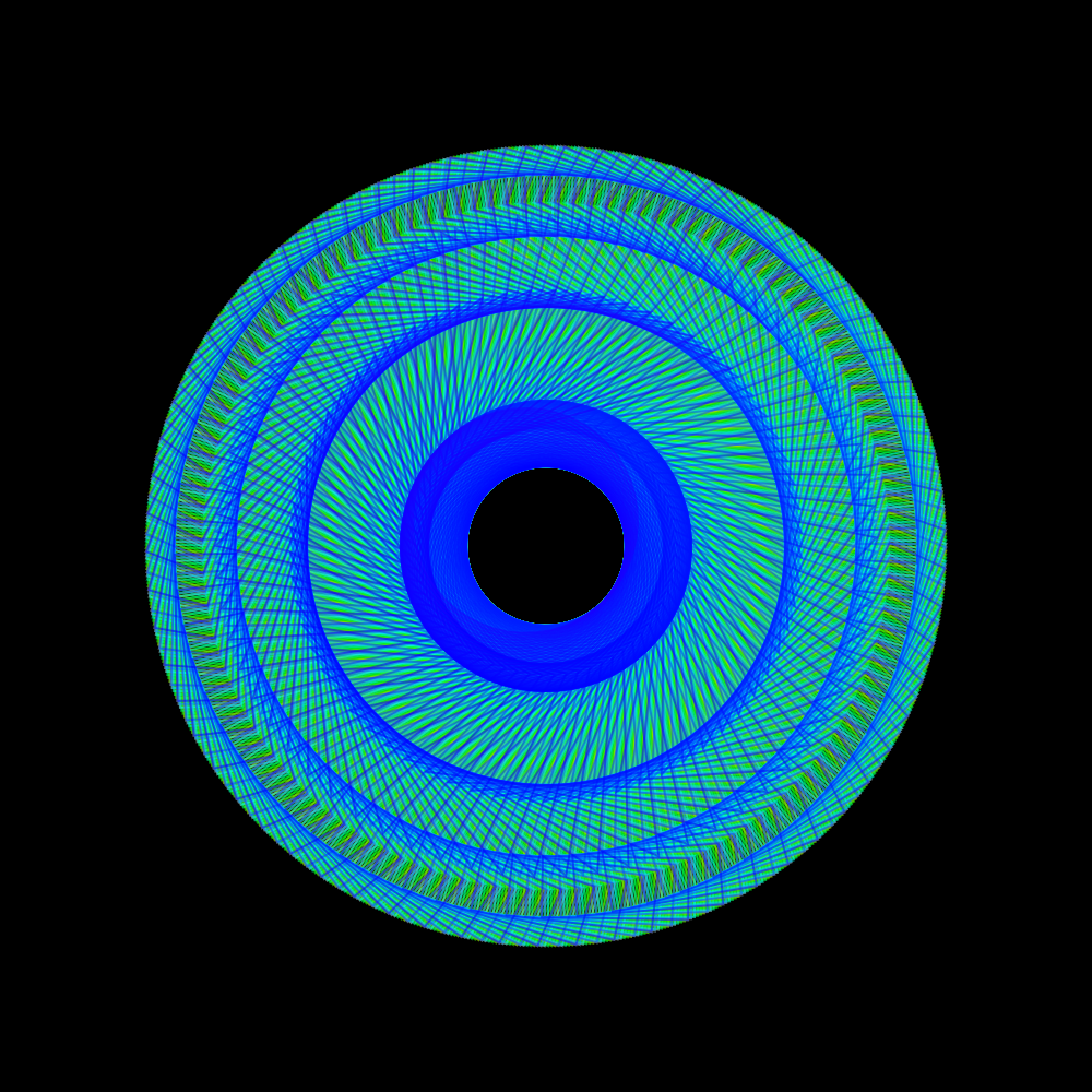 generative art piece that looks like a portal