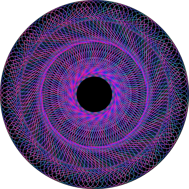 generative art piece that looks like a portal