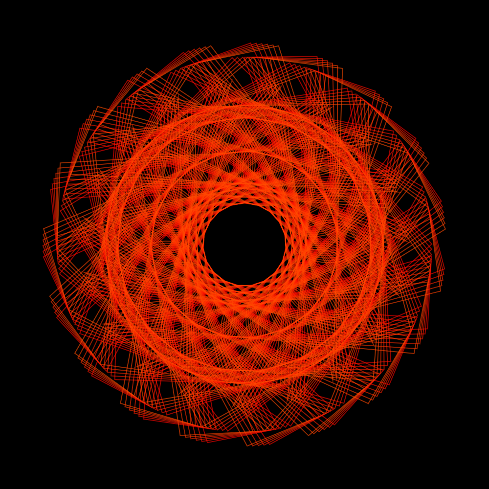 generative art piece that looks like a portal