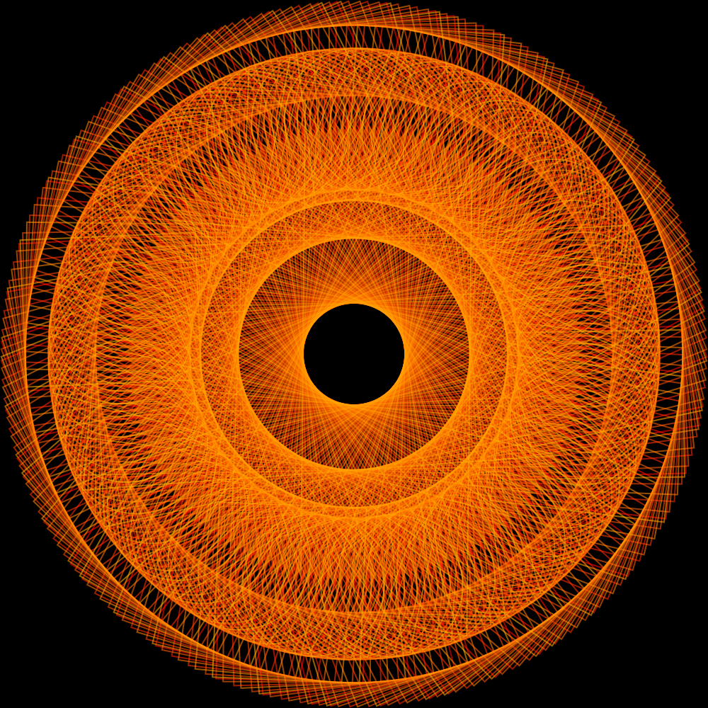 generative art piece that looks like a portal