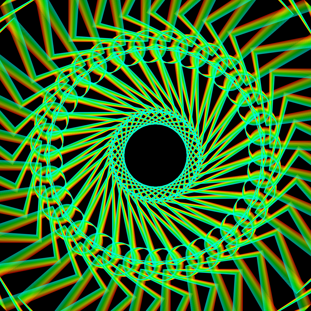 generative art piece that looks like a portal