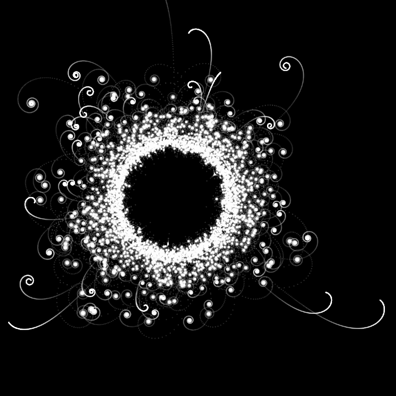 generative art piece that looks like a portal