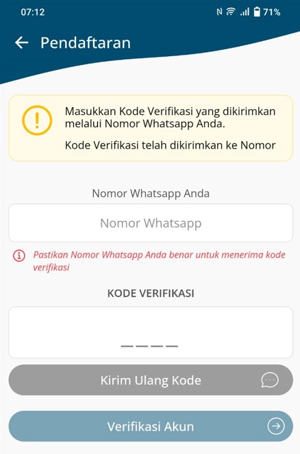 Verifikasi Whatsapp SiCaleg