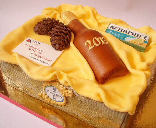 Корпоративний Торт з оригінальним дизайном 