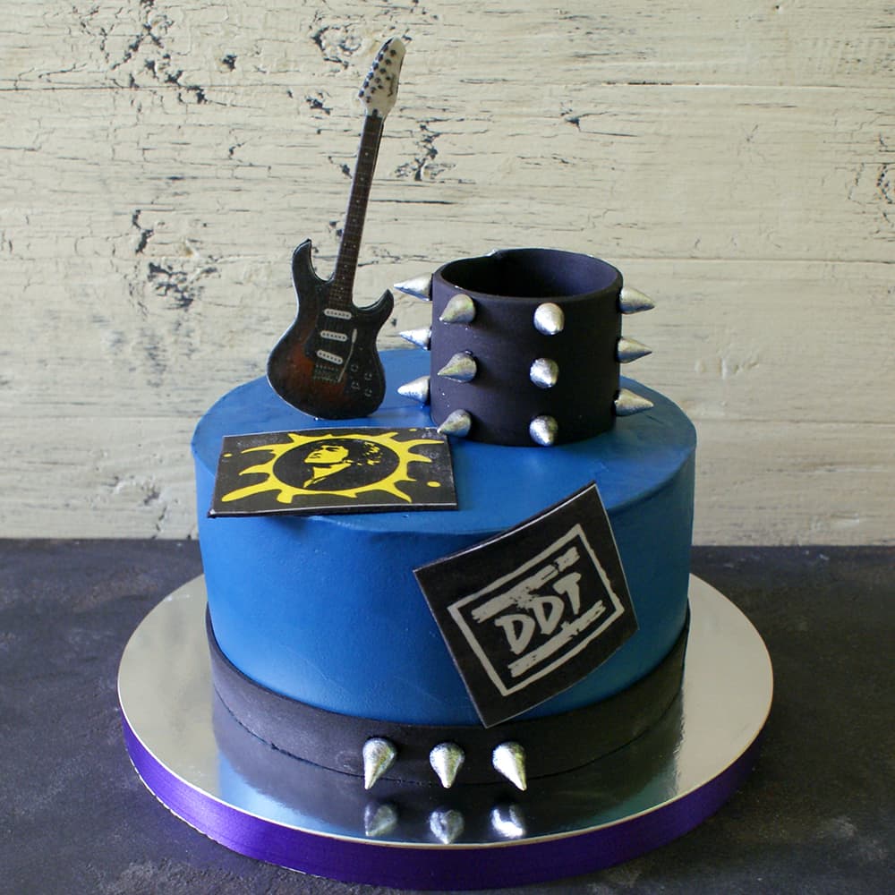 Тематичний торт Торт для чоловіка, рок музика