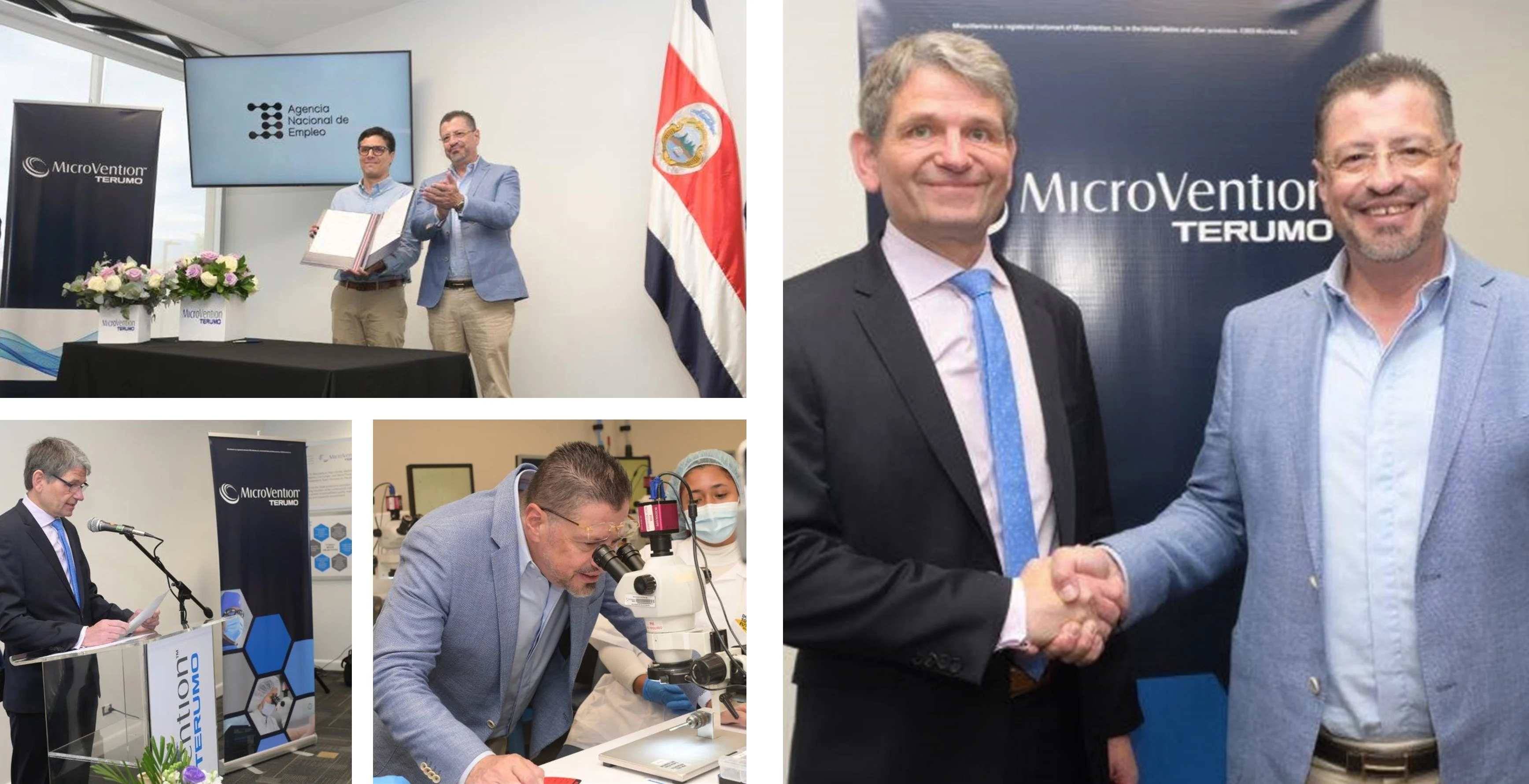 Costa Rica's President Rodrigo Chaves Robles Recognizes MicroVention's Achievements with its Door To The Future Program and Signs National Employment Program Decree at MicroVention