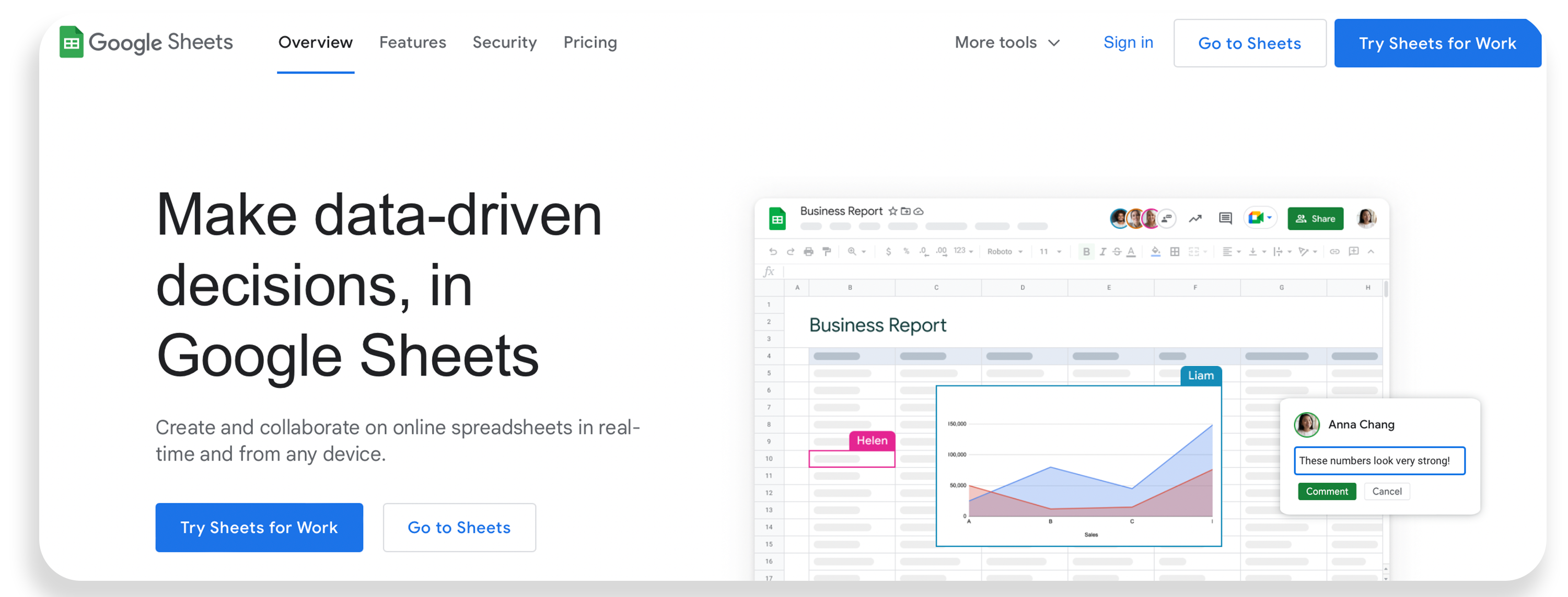Google Sheets - Small Business Budgeting Software
