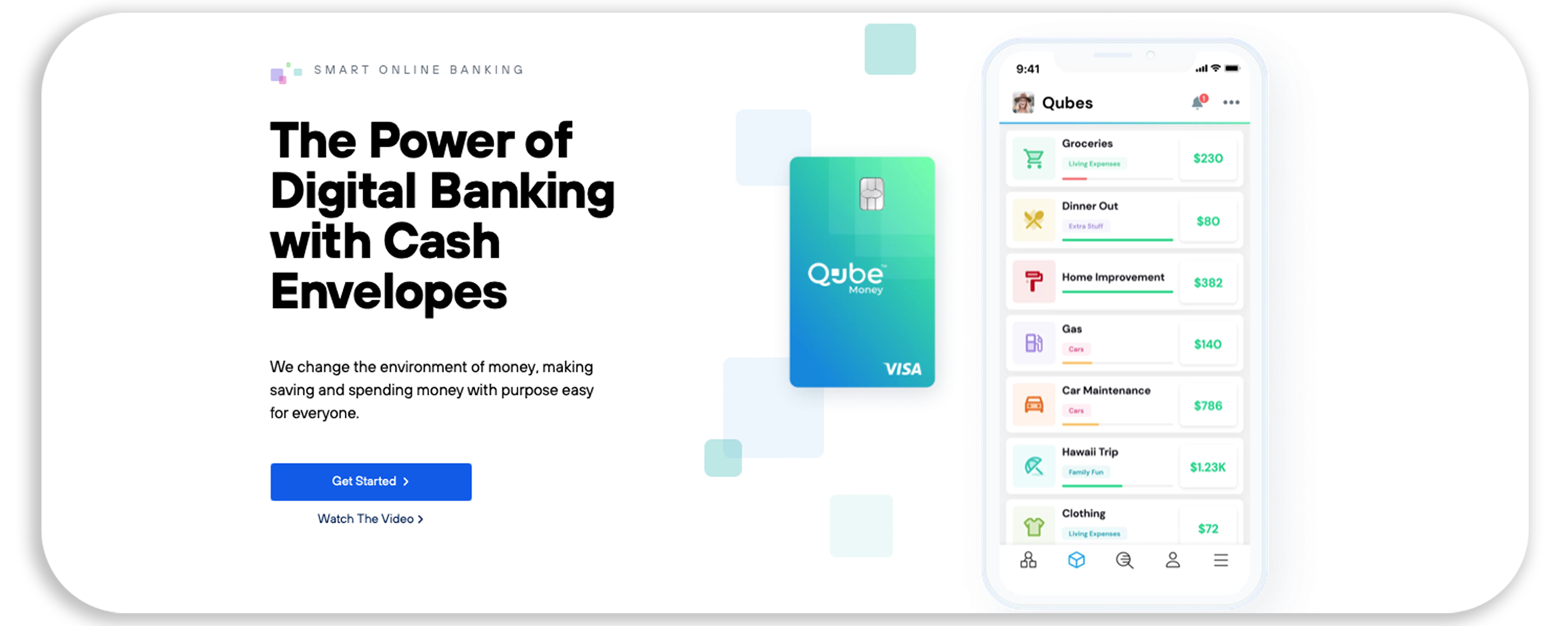 Qube Money - Digital Envelope System